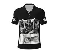 KILOPTE Gold%orak Japanese UFŏ%Robot Manga T-Shirts à Motifs animés Grendizer T-Shirts Classiques au Design robotique pour Un Usage Quotidien et Un Cadeau pour Les Fans XX-Large