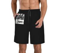 KILOPTE Goldorak Japanese UFŏ%Robot Manga Short de Plage pour Homme Motif Anime Grendizer Short de Bain léger pour Les Vacances d'été à la Plage X-Large