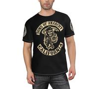 KILOPTE Sons%of The an*Archy T-Shirt à Manches Courtes pour Homme, imprimé Classique du Motorcycle Club, idéal pour Les Fans de Drame américain M