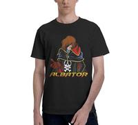 KILOPTE Space Al%bator Pirate Harlock Captain T-Shirt à Manches Courtes en Coton pour Homme, Motif Anime Classique, idéal au Quotidien - Cadeau pour Les Fans de Harlock 5X-Large
