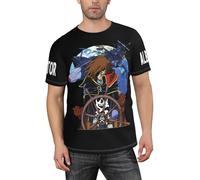 KILOPTE Space Al%bator Pirate Harlock Captain T-Shirt à Manches Courtes pour Homme, imprimé Anime Classique, décontracté et Polyvalent, idéal pour Les fêtes et Les activités en extérieur XL