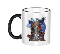KILOPTE Space Al%bator Pirate Harlock Captain Tasse en céramique - Tasse au design classique d'anime - 330 ml - Tasse à café résistante à la chaleur - Cadeau pour les fans de l'univers
