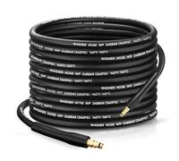 KiloSton Tuyau de Lavage 10M en Acier Tressé - Résistant aux Pliures, 248Bar / 3600 PSI, Tuyau de Remplacement Anti-Éclatement pour Série Kärcher K2 K3 K4 K5 K6 K7, Utilisation Toutes Saisons