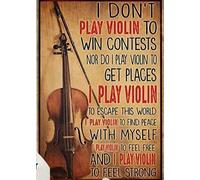 KILSPU Poster de violon breveté - Violon - Art mural - Art mural - Orchestre - Musique classique - Affiche de musique classique - Violon - 20,3 x 30,5 cm