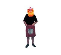 Smiffy's Kilt tartan rouge avec bourse Halloween