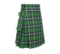 Kilt écossais traditionnel à carreaux pour homme - Kilt écossais pour homme - Kilt de combat irlandais punk gothique Highland Rock Tartan Utility Kilt pour homme avec sangles et grandes poches cargo