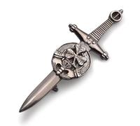 Kilt Emporium Épingle à kilt celtique Claddagh Trèfle irlandais Cadeau de Saint Patrick - 10,2 cm, 4 inch, Métal, Pas de gemme