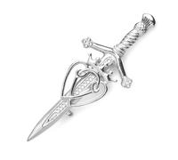 Kilt Emporium Luckenbooth Épingle à kilt écossais traditionnelle en laiton antirouille 10,2 cm, 4", Laiton, Pas de gemme