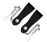 Kilt Emporium Sporran Porte-jarretelles en cuir réglable avec clips en métal lourd, Porte-jarretelles en chaîne, 26 - 46