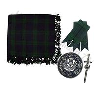 Kilt Fly Plaid 121,9 x 121,9 cm Ensemble broche et épingle Antique/Kilt Flashes - - Taille unique