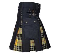 Kilt Hommes écossais Traditionnel Kilt Mode Jupe écossaise pour Hommes Jupe Utilitaire Classique Rétro 2025 Jupe écossaise médiévale Jupe plissée Écosse 2025 Jupe plissée Écosse