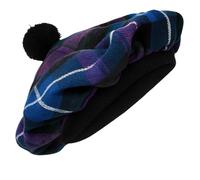 Kilts Boutique Scottish Highland Pride of Scotland Tartan Tam O' Shanter Hat Béret traditionnel avec pompon, taille unique