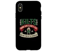 Kilts écossais Good Girls Dont Ask Funny Scotland Tradition Coque pour iPhone X/XS