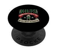 Kilts écossais Good Girls Dont Ask Funny Scotland Tradition PopSockets PopGrip Adhésif