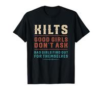 Kilts traditionnels écossais amusants Good Girls Don't Ask Men T-Shirt