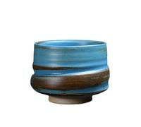 KILUOMUG Tasses à thé rétro faites à la main en céramique Kung Fu à cinq éléments 180 ml - Bleu