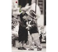 Kim Anderson enfant The First Kiss Rose rouge Laminated Poster