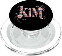 Kim Ensemble de prénom personnalisé pour Fille et Maman Motif Fleurs PopSockets PopGrip pour MagSafe