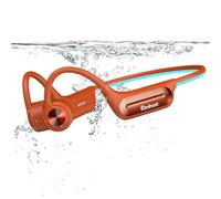 KIM HOST Casque Conduction Osseuse Natation, Open Ear Bluetooth 5.3 Écouteur Natation IP68 Étanche, Mémoire MP3 32G, pour Sport, Natation, Cyclisme, Course à Pied (Orange)