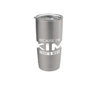Kim Idée d'anniversaire personnalisée pour fille et femme Gobelet isotherme en acier inoxydable double paroi