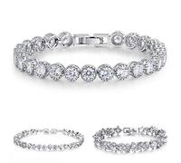 Kim Johanson Femme Enfant Plaqué rhodium Brilliantschliff Blanc Cristal
