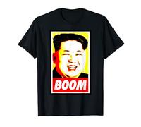 Kim Jong Un Boom Jaune Rouge T-Shirt