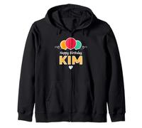 Kim Joyeux Anniversaire Slogan Sweat à Capuche