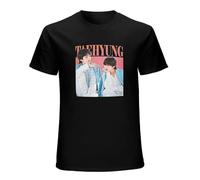 Kim Taehyung 90'S Retro Men's T-Shirt Black Unisex Mens Tees S