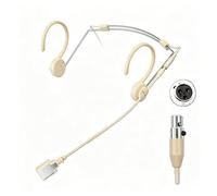 KIMAFUN Microphone Serre-Tête Ajustable avec Bandeau, Suspendu sur l'oreille, Léger et Professionnel, Microphone à Condensateur Compatible avec émetteur bodypack sans Fil TA3F Mini XLR - HC-800-D3