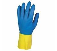 Kimberly Clark 38743 Jackson Safety G80 Gants résistant aux produits chimiques en néoprène Main spécifiques paires, 30 cm, Jaune/bleu (lot de 60)