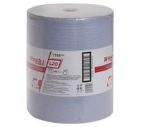 Kimberly-Clark WYPALL L20 7356 Chiffon de nettoyage 2 couches bleu L380×I350 env. mm 1 rouleau x 1000 pièces Quantité:1