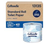 Kimberly-Clark Kleenex Cottonelle 17713 Standard Rouleau de salle de bain Soie, L, blanc, 20