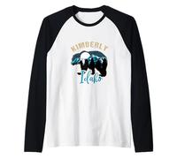 Kimberly Idaho USA Ours Silhouette Lune Forêt Montagnes Manche Raglan