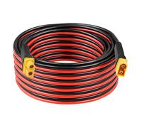 Kimbluth 10AWG 25FT XT60 Câble d'extension 2 3 5 10 15 20 25 30 35 40 50 75 100FT XT60 Connecteur femelle à mâle pour Station d'alimentation portable Panneau solaire RC Batterie