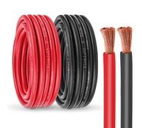 Kimbluth Câble de batterie de calibre 8, 15,2 m rouge + 15,2 m noir 8 AWG câble de soudure standard USA OFC pour automobile, batterie, solaire, marine et générateur