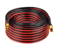 Kimbluth Câble d'extension XT60 10 AWG 15,2 m XT60 2 3 5 10 15 20 25 30 35 40 50 75 30 30 m XT60 femelle vers mâle pour station d'alimentation portable panneau solaire batterie RC