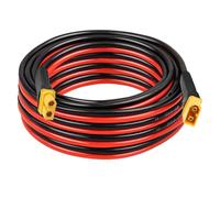 Kimbluth Câble d'extension XT60 10 AWG 4,5 m 2 3 5 10 15 20 25 30 35 40 50 75 30 30 m XT60 femelle vers mâle pour station d'alimentation portable panneau solaire batterie RC