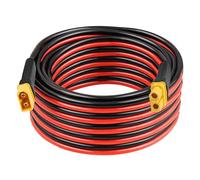 Kimbluth Câble d'extension XT60 10 AWG 6,1 m 2 3 5 10 15 20 25 30 35 40 50 75 30 30 m XT60 femelle vers mâle pour station d'alimentation portable panneau solaire batterie RC