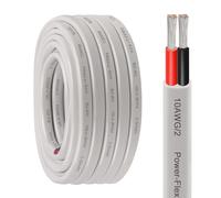 Kimbluth Câble marin duplex de calibre 10 en cuivre étamé - 9,1 m - 10 AWG - Standard USA OFC - Fil de cuivre sans oxygène pour haut-parleurs de bateau automobile et extérieur