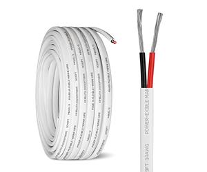 Kimbluth Câble marin duplex de calibre 14 en cuivre étamé - 30,5 m - 14 AWG - Standard USA OFC - Fil de cuivre sans oxygène pour haut-parleurs de bateau automobile et extérieur
