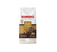 Kimbo Café en grains Gold 100% Arabica – Torréfaction foncée – 1 kg