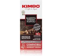 Kimbo, Barista Espresso Napoli Lot de 200 capsules de café en aluminium compatibles avec Nespresso®* Original®*, mélange corporel, intensité 10/13, brun moyen-foncé, 20 boîtes de 10 capsules