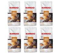 KIMBO - Café Espresso Crema Intensa - Café Grain - Café Italien Authentique - Intensité 11 / Medium-Dark Roast - Lot de 6 Paquets de 1 kg