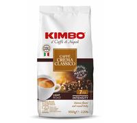 Café en grains Kimbo Dolce Crema, torréfaction légère, sachet de 1 kg