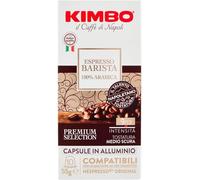 Kimbo, Espresso Barista 100 % Arabica, 200 capsules de café en aluminium compatibles avec Nespresso®* Original®*, intensité 9/13, brun moyen-foncé, 20 paquets de 10 capsules