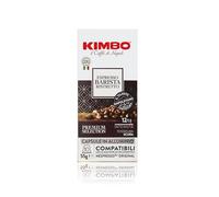 KIMBO - Espresso Barista Ristretto - Café Capsule - Café Italien Authentique - Intensité 12 / Dark Roast - Lot de 10 Boîtes de 10 Capsules Compatibles Avec Nespresso®