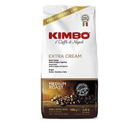 Kimbo Extra Cream - 6 kg - Café en Grains en Sachets de 1 kg | Torréfaction Moyenne - Intensité 11/13 | Arôme Doux et Crème Dense | Idéal pour Machines Automatiques