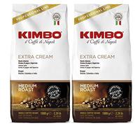Kimbo Lot de 2 grains de café expresso extra crème 2 x 1 kg