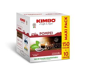 Kimbo Pompei - Dosettes Compostable Ese - Pack De 150+10