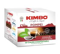 Kimbo Pompéi Lot de 50 capsules de café compostables ESE